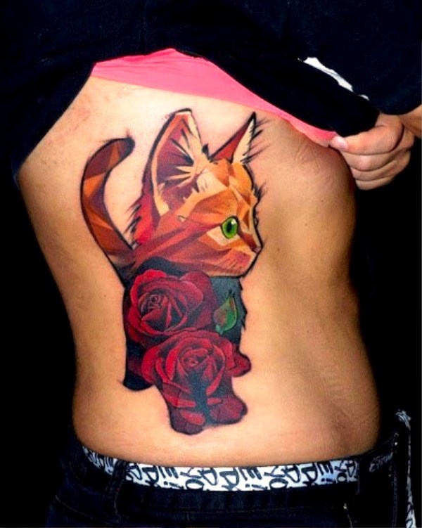 beautiful-cat-tattoo