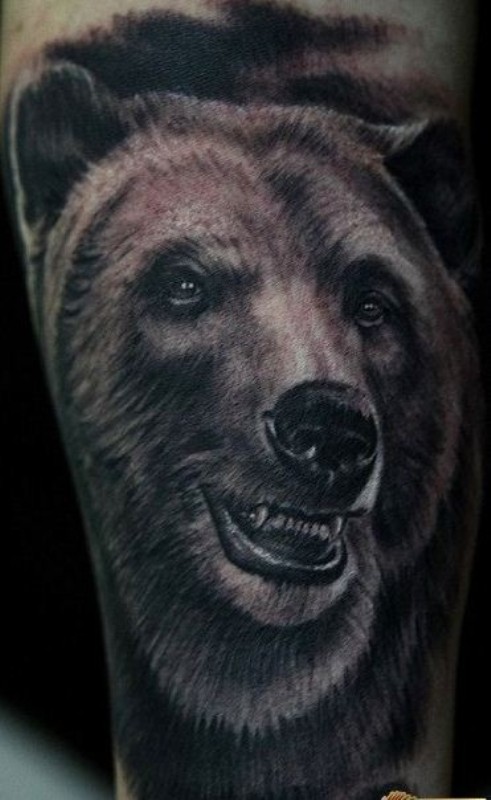 black-bear-head-tattoo