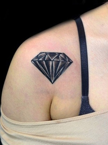 black-diamond-tattoo-nice-design