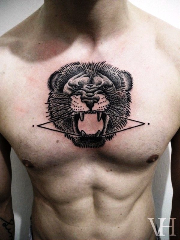 black-geometric-lion-tattoo