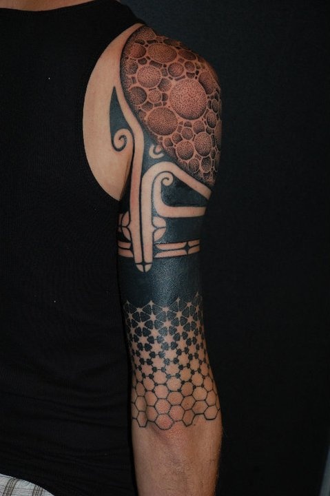 black-geometric-tattoo-sleeve