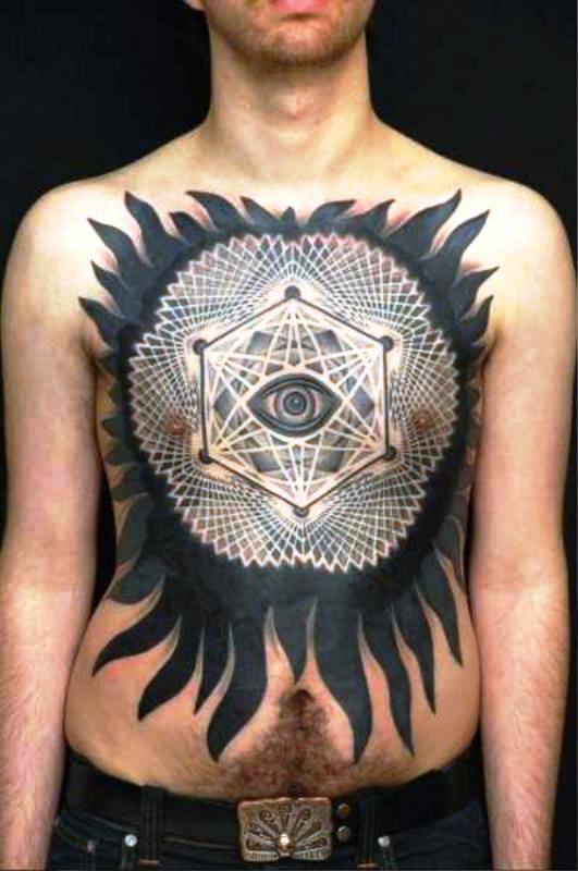 black-work-chest-tattoo