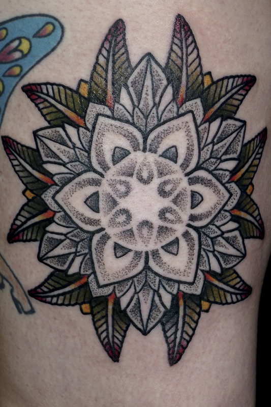 black-and-grey-lotus-flower-tattoo