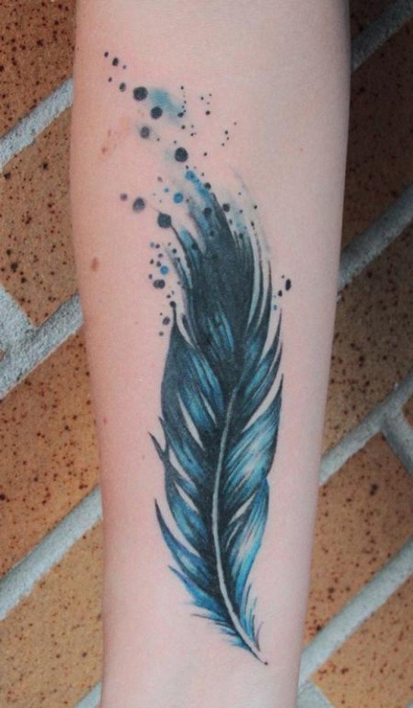 blue-feather-tattoo