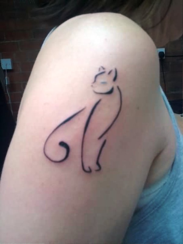 cat-outline-tattoo