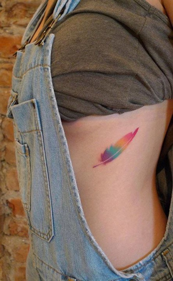 colorful-feather-tattoo