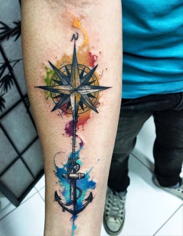 compass-and-anchor-tattoos-for-men