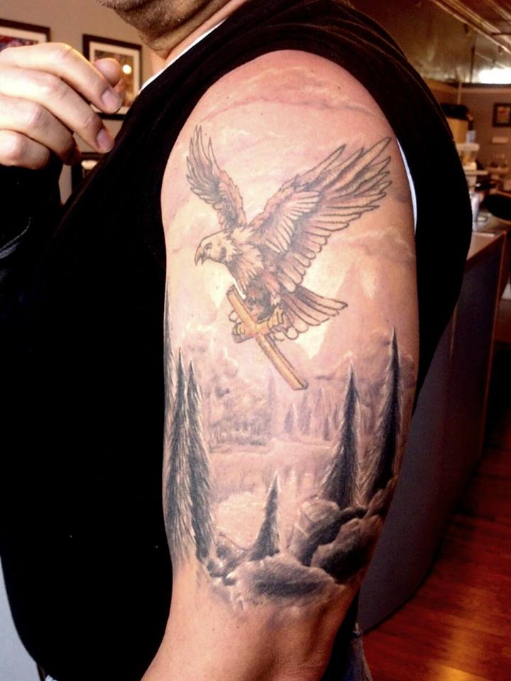 eagle-half-sleeve-tattoos