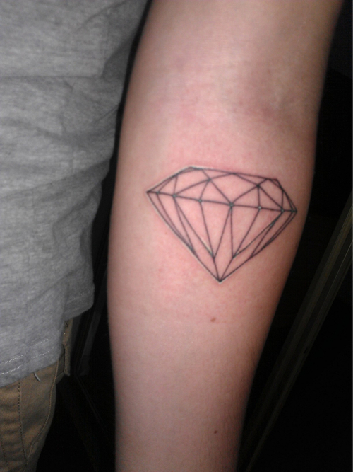 forearm-tattoos-simple-diamond
