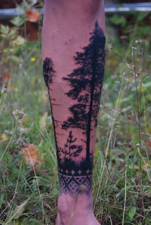 forest-silhouette-tree-tattoo