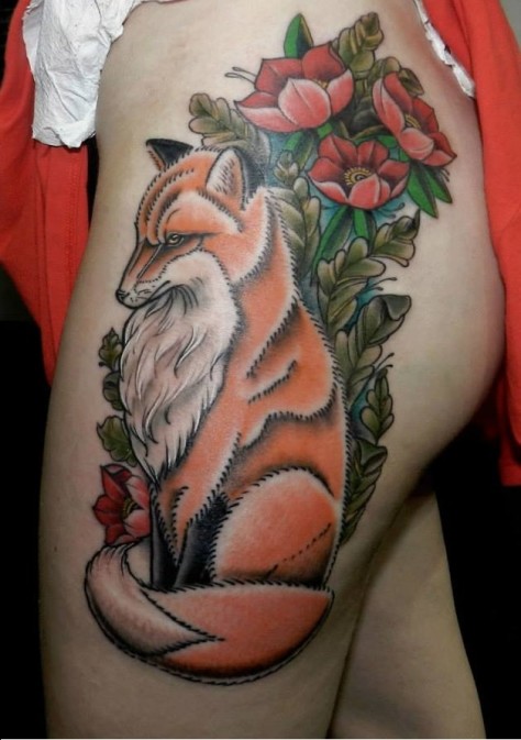 fox-mandala-tattoo-design