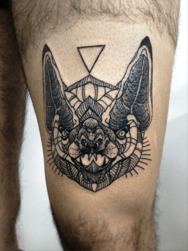 geometric-animal-head-tattoo