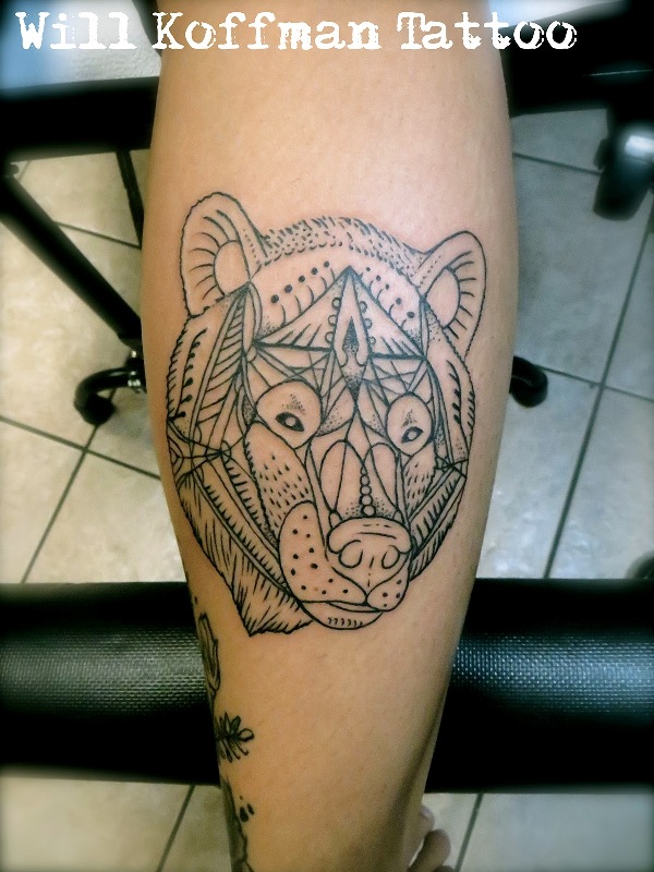 geometric-bear-tattoo