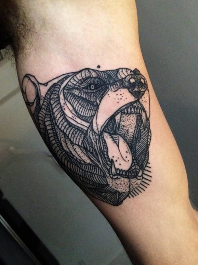 geometric-bear-tattoo-design