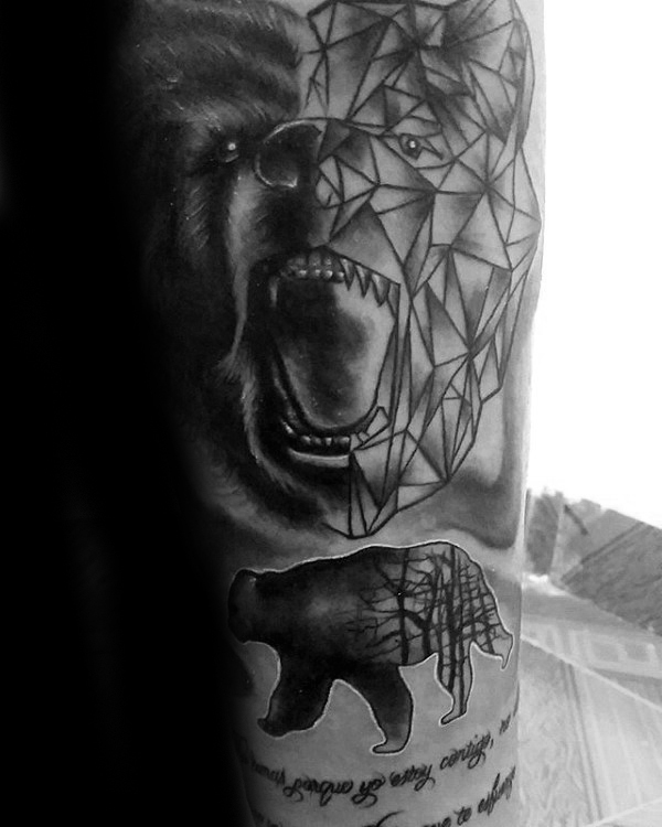 geometric-bear-tattoos-ideas