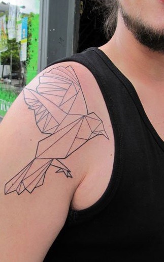geometric-bird-tattoo