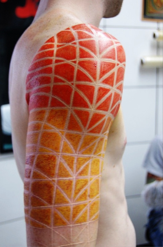 geometric-color-tattoo-sleeve-ideas