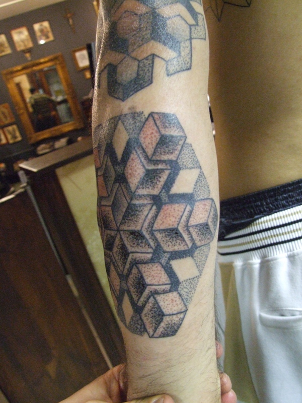 geometric-cross-tattoo