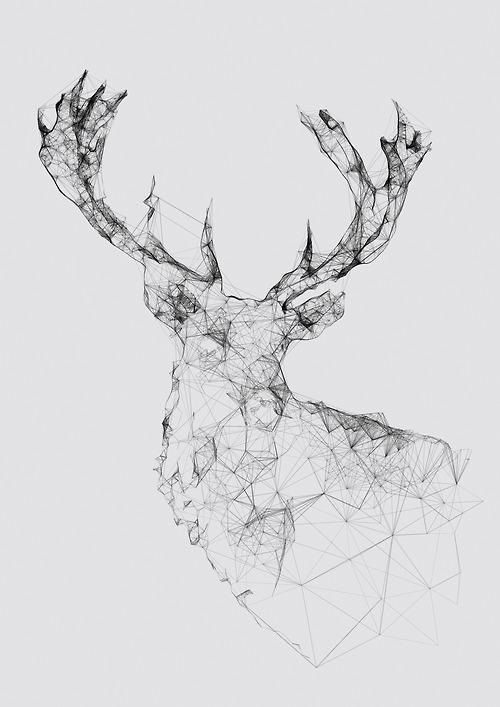 geometric-deer-drawing-tumblr