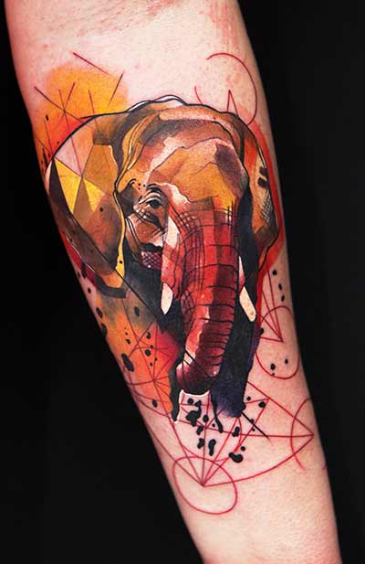 geometric-elephant-tattoo-idea