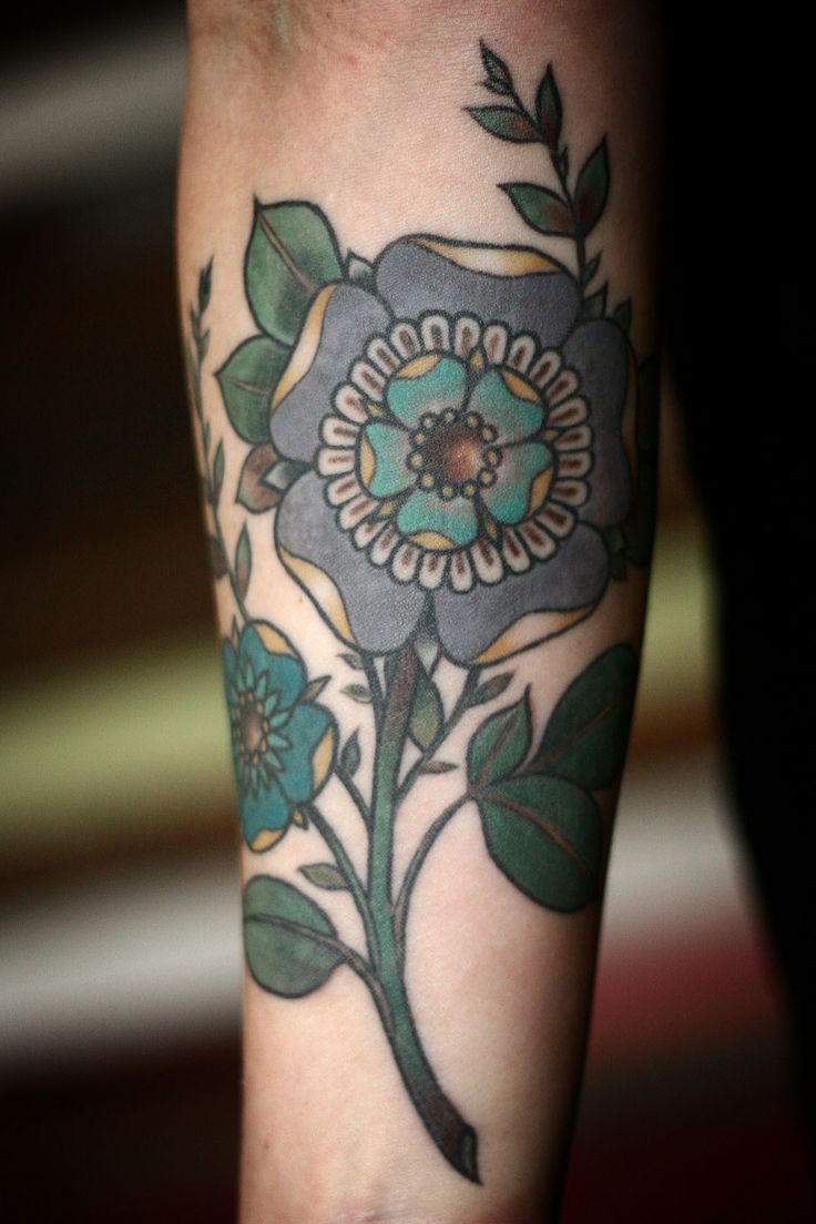 geometric-flower-tattoo-design