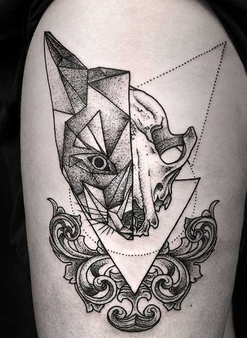 geometric-flower-tattoo-on-man-hand