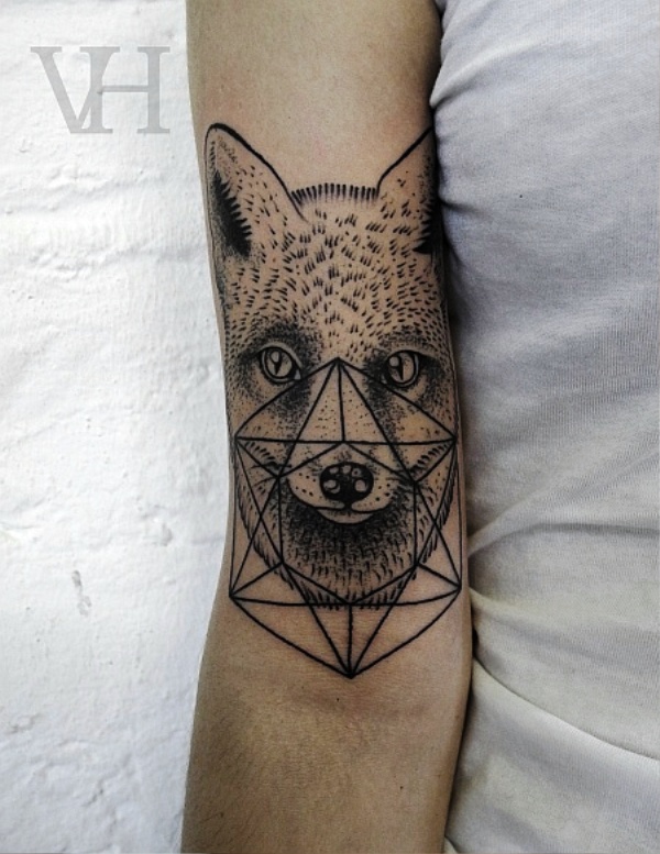 geometric-fox-tattoo-designs