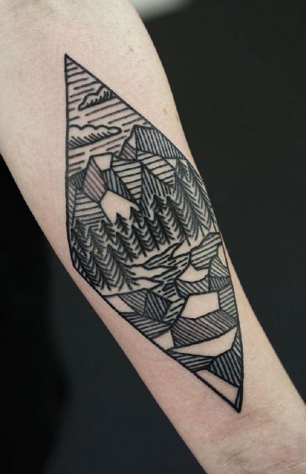 geometric-landscape-tattoo
