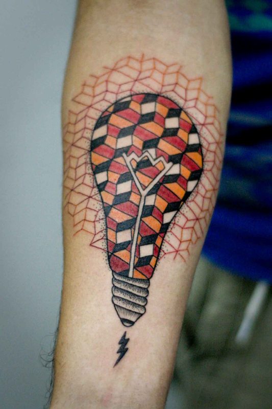 geometric-light-bulb-tattoo