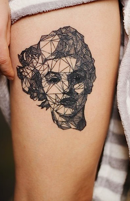 geometric-marilyn-monroe-tattoo