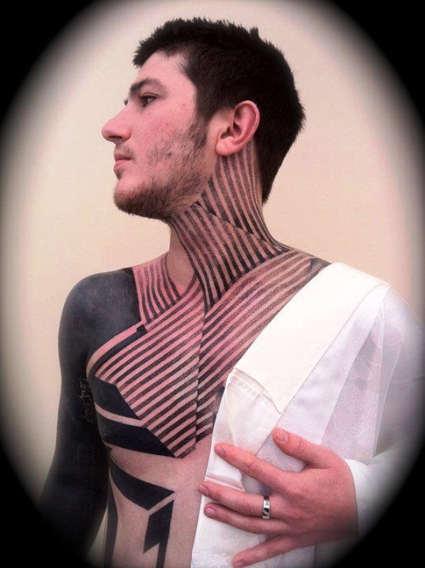 geometric-neck-tattoo