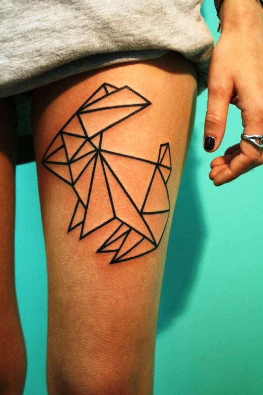geometric-rabbit-tattoo