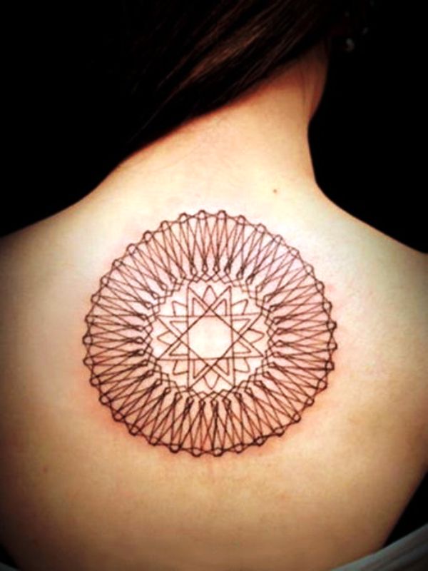 geometric-red-back-tattoo