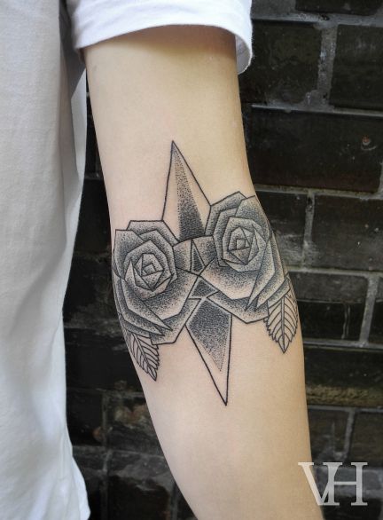 geometric-rose-tattoo-ideas