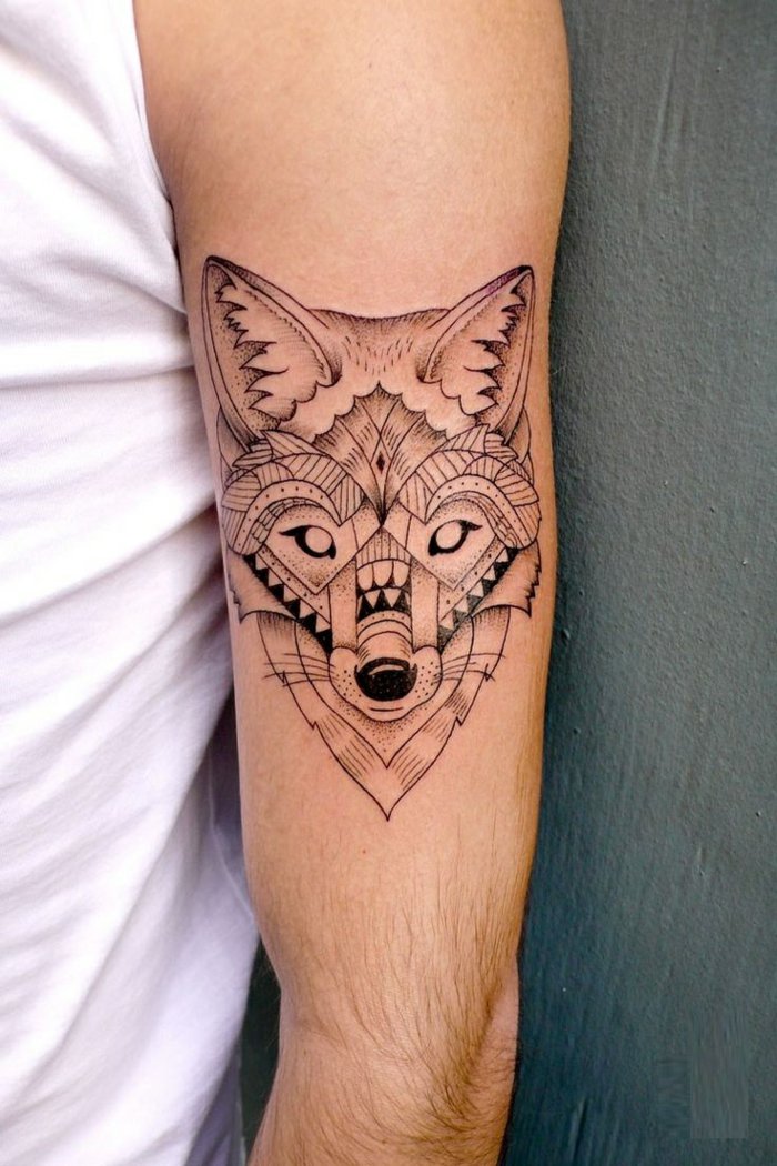 geometric-fox-tattoo-ideas
