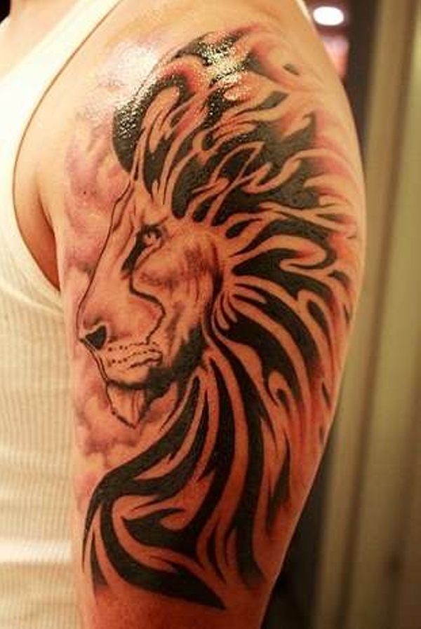 half-sleeve-lion-tattoos-designs-for-men