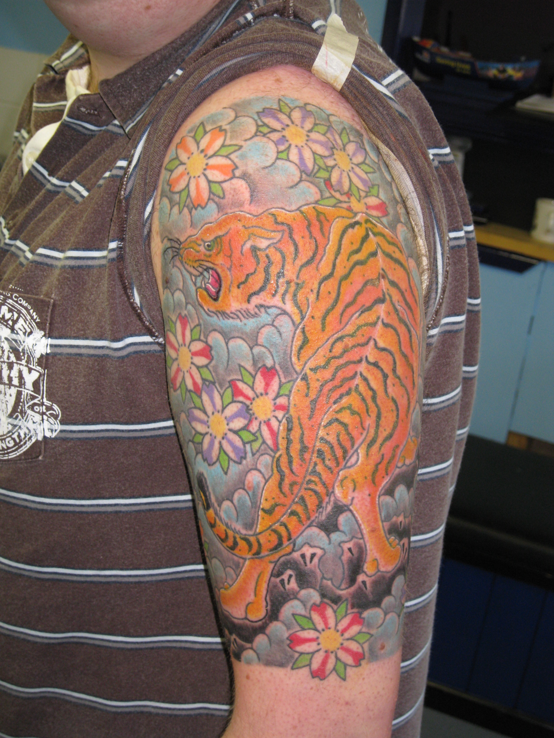 half-sleeve-tiger-tattoo