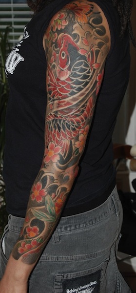 japanese-koi-fish-full-sleeve-tattoos-designs