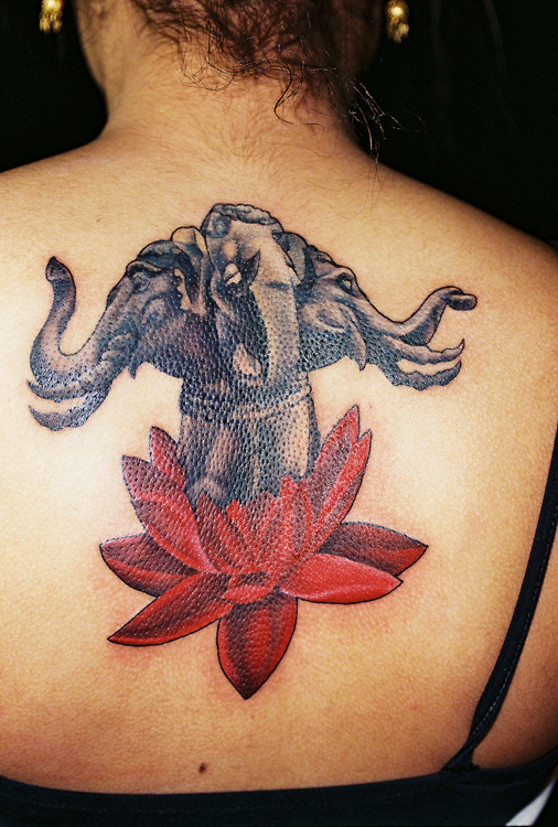 laos-elephant-tattoo-designs