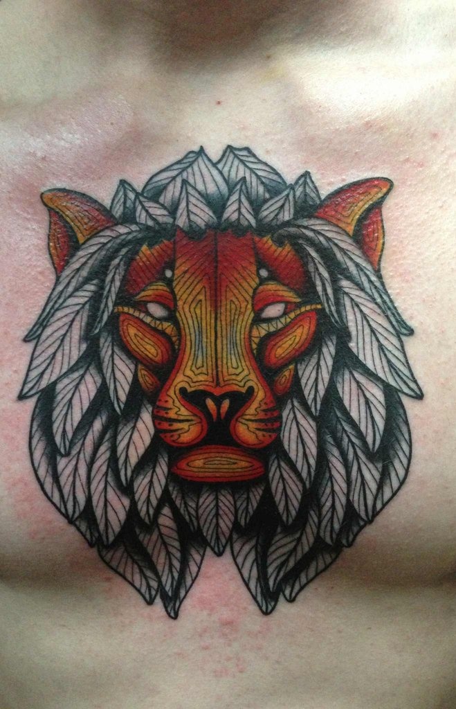 lion-chest-tattoo