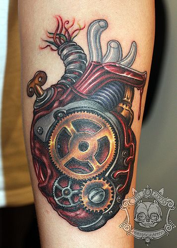 mechanical-heart-tattoo