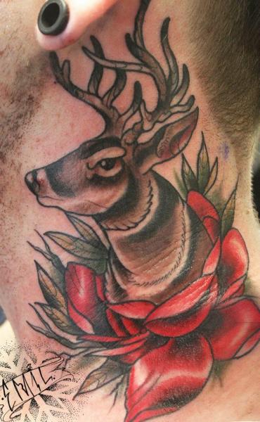 old-school-deer-tattoo