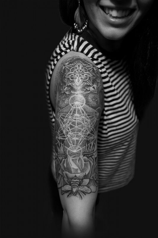 sacred-geometry-half-sleeve-tattoos