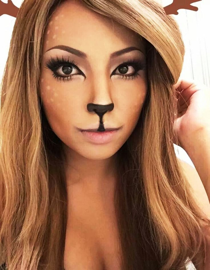 Cute deer Halloween makeup