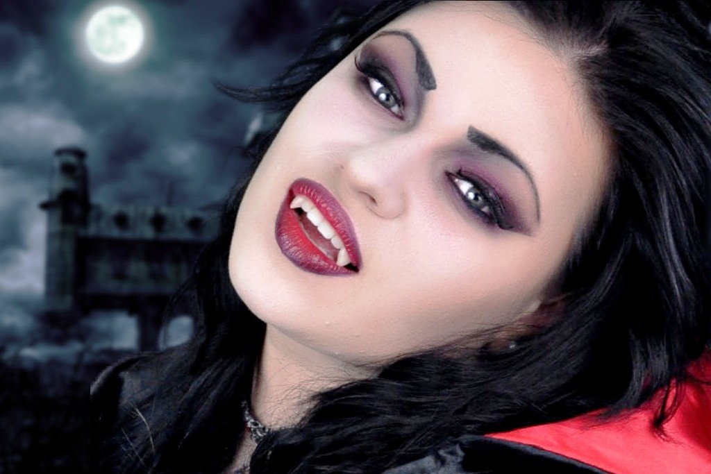 Woman Face Clipart Black And White ~ 20 Halloween Vampire Makeup Ideas ...