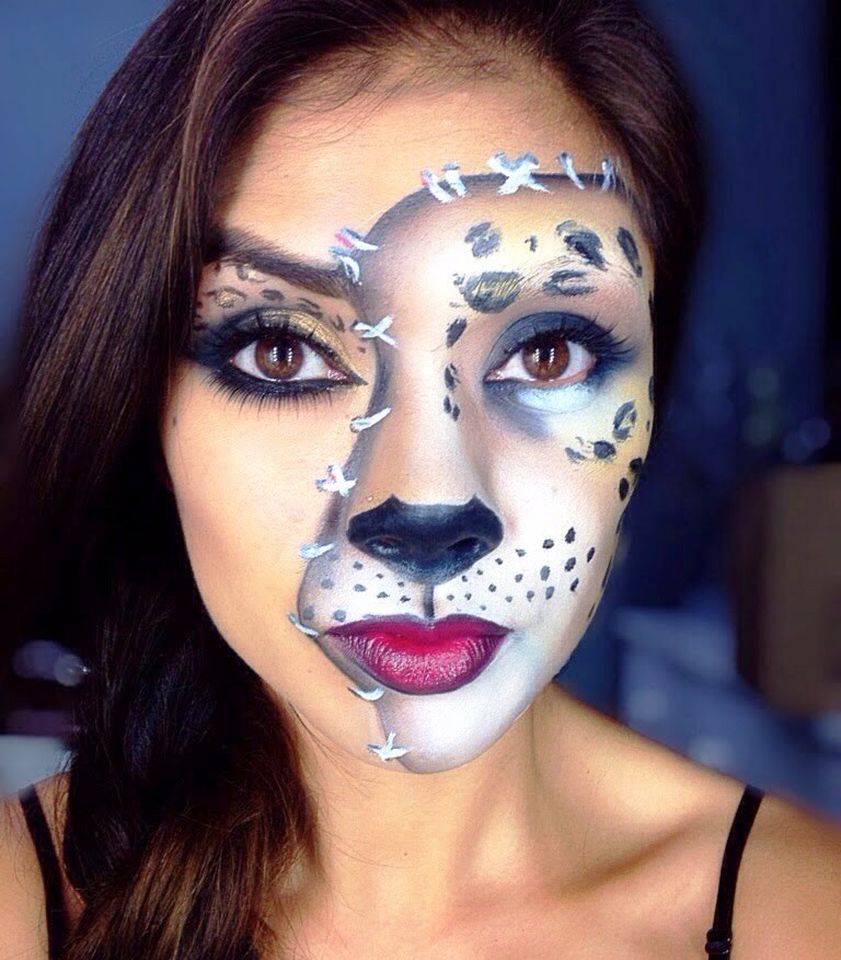 Halloween Leopard Cat Makeup - Flawssy