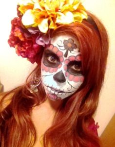 30 Sugar Skull Halloween Makeup Ideas to Look Scary - Flawssy