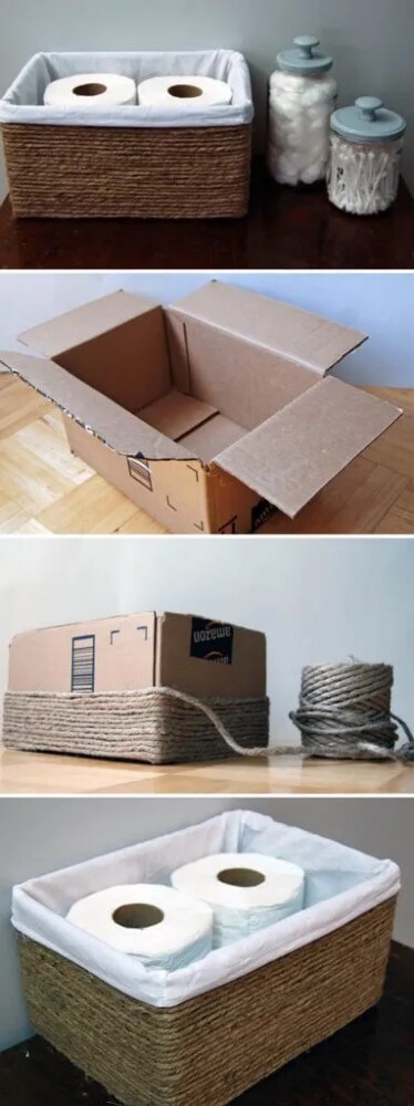 8- Reuse your cardboard boxes